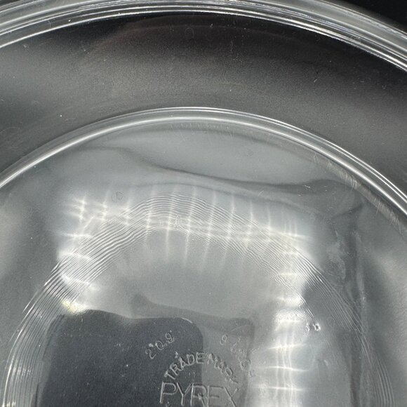 Vintage Pyrex 9 Inch Clear Glass Pie Baking Dish Plate Made In Corning NY USA - Picture 4 of 5